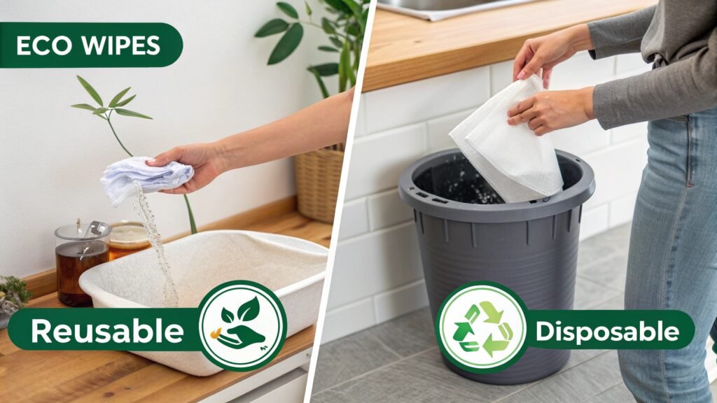 How to Use Reusable vs. Disposable Eco Wipes