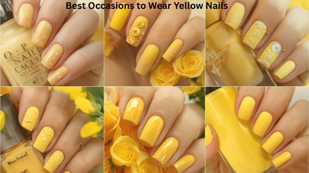 Best Occasions to Wear Yellow Nails