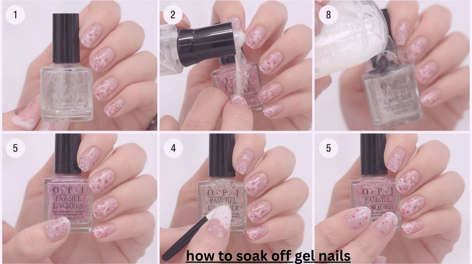 how to soak off gel nails