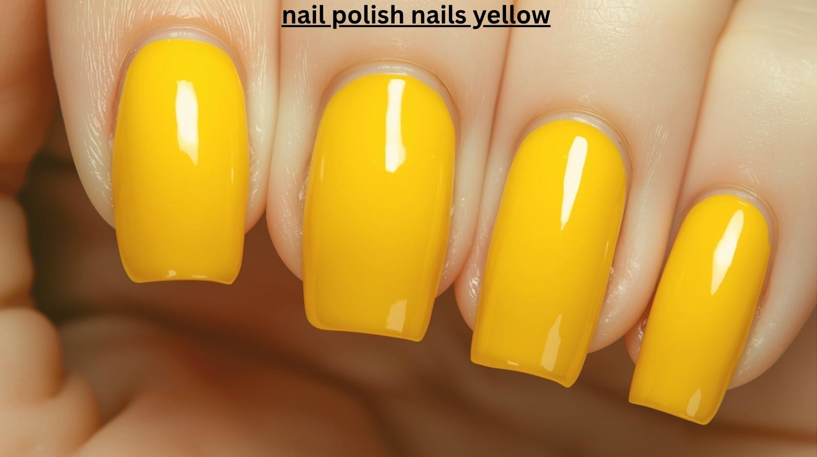 nail polish nails yellow